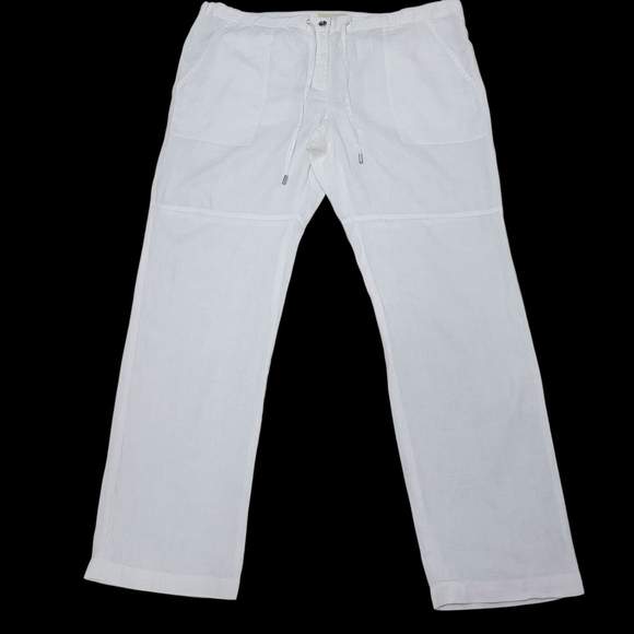 Michael Kors Women's Linen Casual Pants Size 12. Waist 38" Inseam 32" - Picture 2 of 10